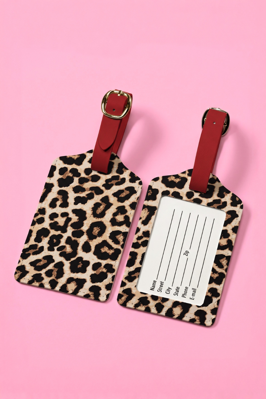 Jet Set Luggage Tag – Safari Chic (Set of 2)