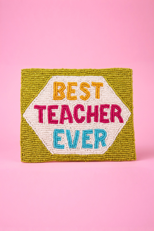 Beaded Coin Purse – Best Teacher Ever