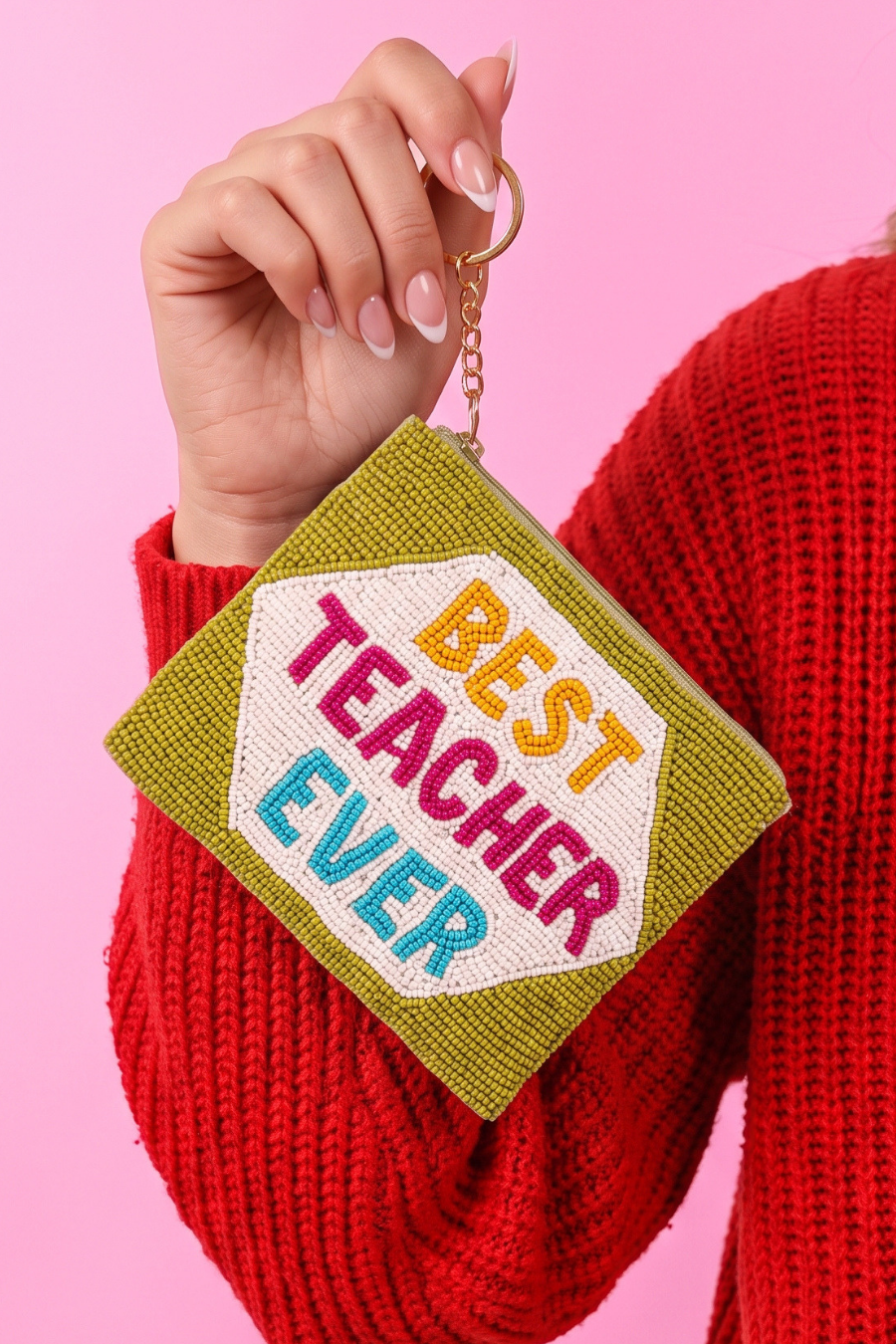 Beaded Coin Purse – Best Teacher Ever