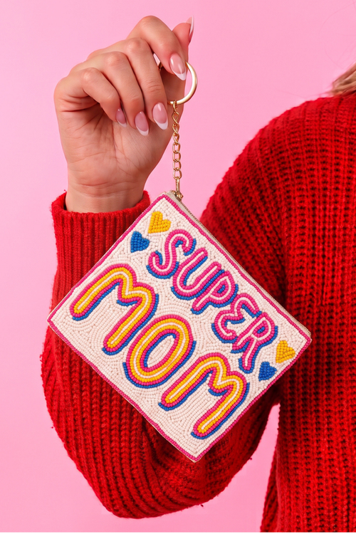 Beaded Coin Purse – Super Mom
