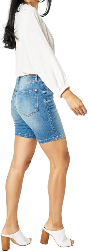 Judy Blue High Waist Tummy Control Double Button Bermuda Shorts ***FINAL SALE***