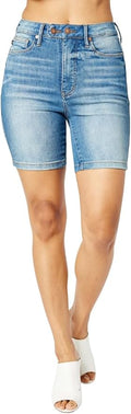 Judy Blue High Waist Tummy Control Double Button Bermuda Shorts ***FINAL SALE***