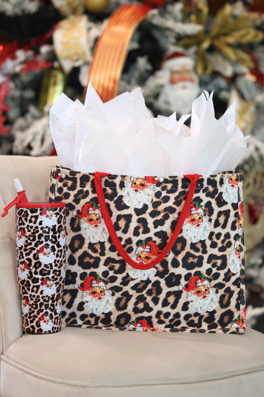 Santa Safari Chic Tote Bag
