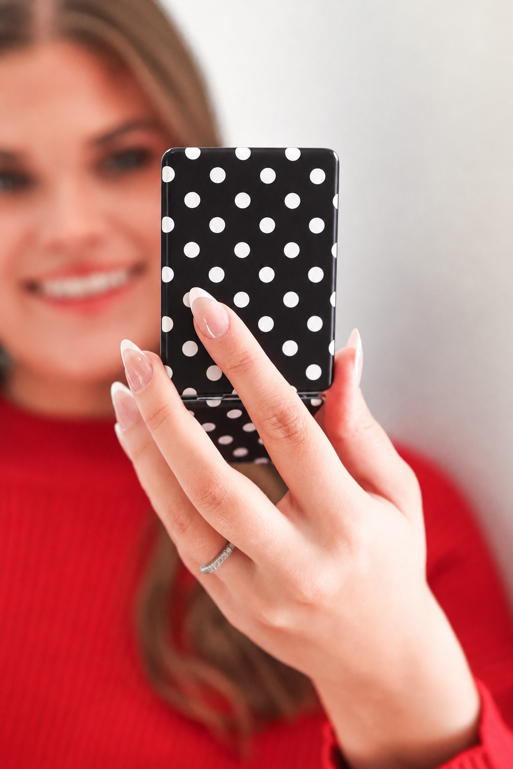 Compact Mirror – After Dark Polka Dot