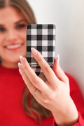 Compact Mirror – Black Gingham