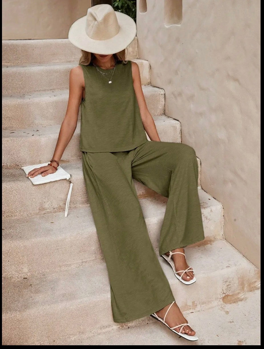 Suhkasana Two-Piece Loose Pullover Set ****FINAL SALE****