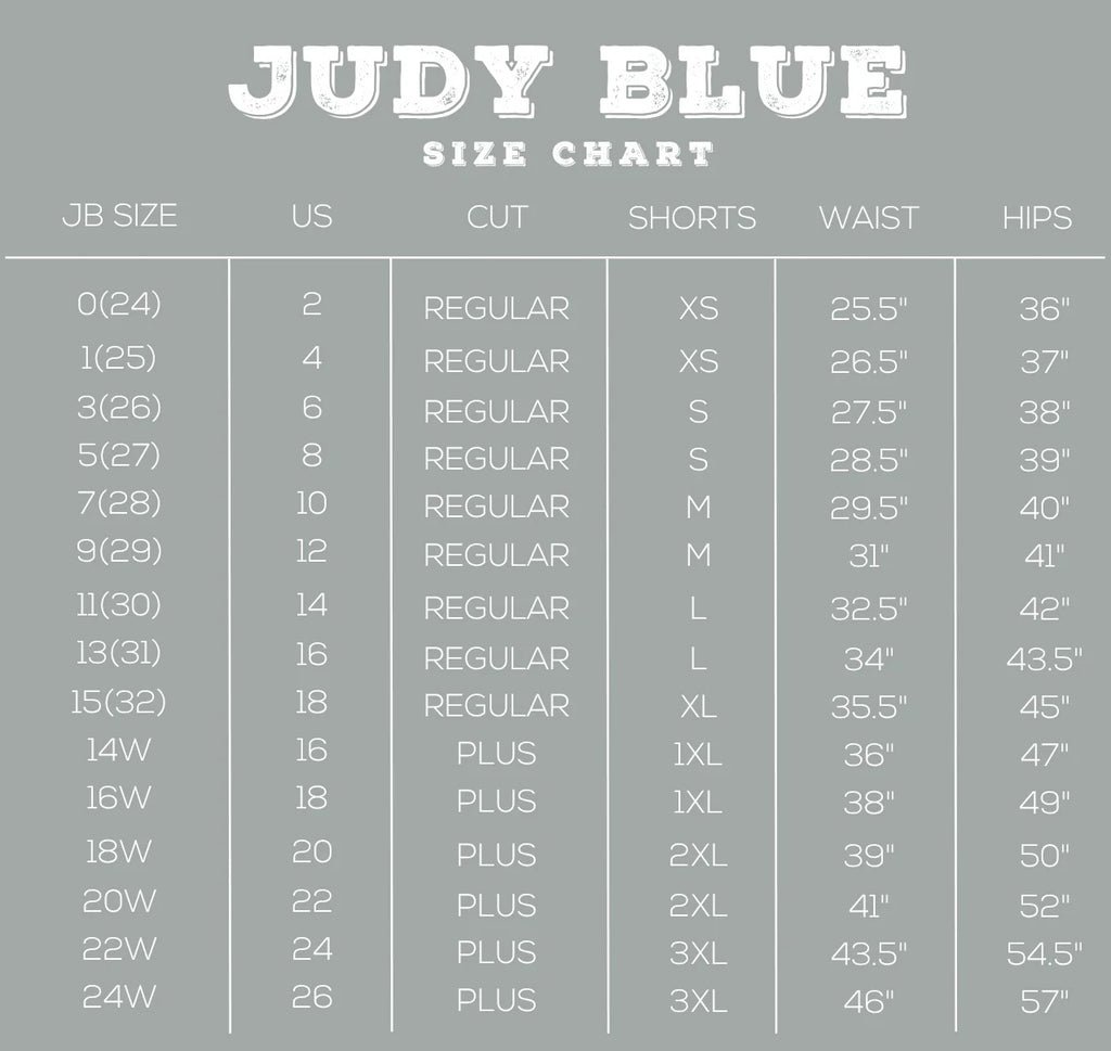 High Rise Slim Fit Judy Blue Shorts ***FINAL SALE***